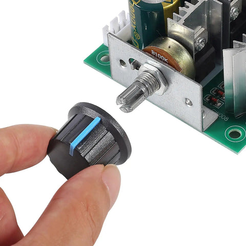 Adjustable knob and board of Four Pack PWM DC Motor Speed Controller Switch 12V To 40V 10A Auto Regulator Governor 13KHz Dimmer