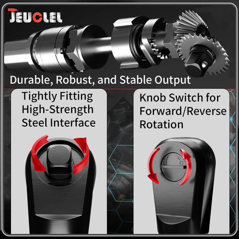 Offset Drill Extension Wrench With Four Socket Adapters And Half Inch Fixed Joint, Impact Wrench Extender for tight spaces