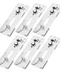 Heavy Duty 6 Pack Sectional Couch Connectors Anti Slip Furniture Brackets Cold Rolled Steel Clips for Modular Sofas, metallic clips design.