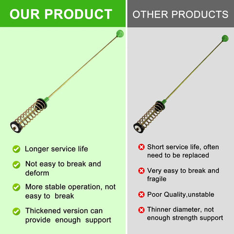 High Performance Washer Suspension Rod Replacement For Samsung Models WA44A3205AW WA40A3005AW WA45T3200AW WA5N3050AW showing durable spring steel design.
