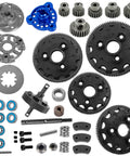 RC 48P Spur Gear Upgrade Kit With 76T 83T 86T 90T Sprockets Plus 17T 19T 21T 23T 25T 27T Pinions Slipper Clutch Transmission