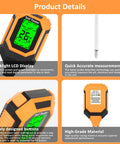 4 In 1 Soil Tester Meter For pH Moisture Temperature And Light With Backlit LCD Display showing readings