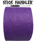 Purple High Tack Drumstick Grip Tape For Tight Control And Zero Slip Percussion Practice With Soft Cotton Gauze Wrap showing textured surface.