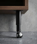 Metal Adjustable Furniture Legs With Swivel Caster Wheels 4.7 To 7.1 Inches for Cabinet