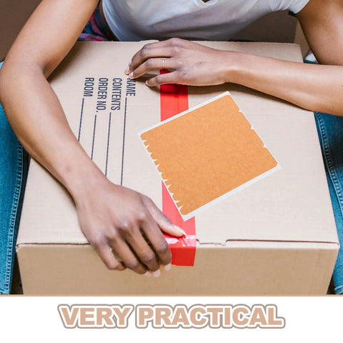 Writable Surface Craft Paper Tape For Packaging And Moving Boxes High Adhesion Kraft Tape With Tear Strip For Secure Shipping.