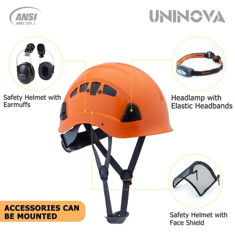 Top Shelf Hi Vis Orange Hard Hat Built For The Daily Grind OSHA Compliant Construction Safety Helmet ANSI Z Eight Ninety One Approved Heavy Duty Crew Head Gear