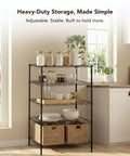 Heavy Duty 4 Tier Wire Shelving Unit Black Storage Rack For Garage Pantry Closet And Office Adjustable 1 Inch Increments