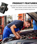 Shop Grade 170 Piece Auto Trim U Clip And Screw Kit With Nine Size Galvanized U Nuts used in vehicle repair with tool in hand.