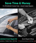 Windshield Chip And Crack Repair Kit 2026 Upgrade With Glass Repair Liquid used on car windshield vs auto repair shop service.