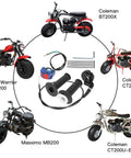 Plug And Play Mini Bike Throttle Kit Replacement For Coleman CT200U CT200U EX BT200X Baja DB30 Warrior MB200 Predator 212cc Motovox 196cc 200cc 6.5hp Engine Parts 22mm Seven Eighth Inch Twist Grip Throttle Assembly with mini bikes