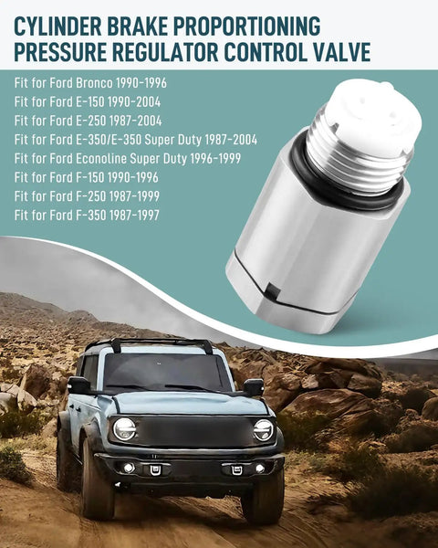 Rock Solid Brake Proportioning Valve Replacement For Ford Bronco E Series And F Trucks 1987 Through 2004 close-up view on vehicle path