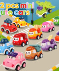 Safe Pull Back Cars Toy Set For Toddlers Ages 1 2 3 12 Construction Vehicle Cars Play Pack Educational Baby Toys For 12 18 Months