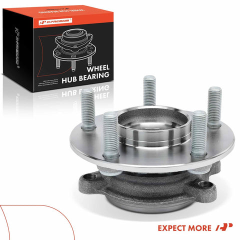 Front Wheel Bearing Hub Assembly For Mazda 3 2014-2018, 3 Sport 2014-2018, And CX-3 2016-2021 with 5-lug design, close-up view