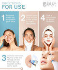 Instructions for Blue Blackhead Remover Facial Cleanser Vacuum With Five Suction Levels, showing skincare steps and usage advice.