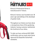 Pro Grass Shears With 360 Degree Rotating Head, Sharp Japanese SK5 Steel Blades For Edging And Trimming, red handle