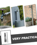 Dual Head Water Pipe Extractor And Broken Screw Remover Tool in use on various outdoor faucets