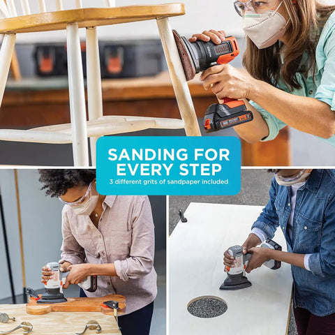 Matrix Sander Attachment For Multi Tool Compact Design For Tight Spaces Finish Sanding Rust Removal Dry Scrubbing Polishing