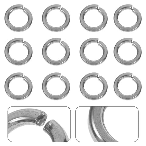 Stainless Steel Spring Washer Kit 200 Pcs For Screws And Bolts Pro Grade Lightweight Flat Lock Washers For Automotive Repairs