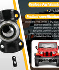 CV Socket Yoke Assembly For 1310 Series U Joint, Heavy Duty, visible with product specifications and Jeep image backdrop.