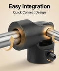 Heavy Duty Universal Shaft Coupler Three Quarter Inch Motor Connector And Steering Joint 12 By 24 By 56 Millimeters close-up view showing quick connect design.