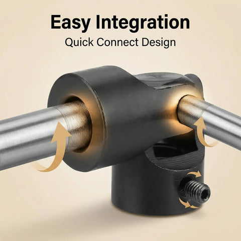 Heavy Duty Universal Shaft Coupler Three Quarter Inch Motor Connector And Steering Joint 12 By 24 By 56 Millimeters close-up view showing quick connect design.