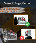10 Quart Double Acting Hydraulic Pump Power Unit For Dump Trailers And Heavy Machinery, correct horizontal installation guide