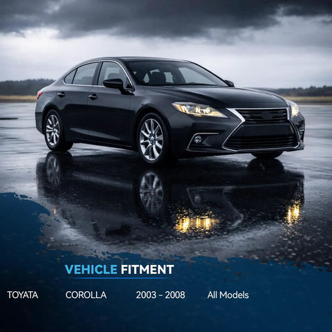 Beefed-Up Front End 12 Piece Suspension Kit For Toyota Corolla 2003 Through 2008 Replacement Includes Front Lower Control Arms, Ball Joints, Stabilizer Sway Bar End Links, Tie Rod Ends And Boots. Toyota Corolla 2003-2008 all models