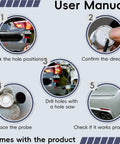 Installation guide for Forward and Reverse Parking Sensor System With Inches Distance Option