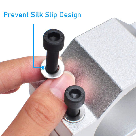 Close-up view of 52mm Spindle Clamp Mounting Bracket For CNC Milling Machines And Spindle Motors, Rock Solid Aluminum Clamp.