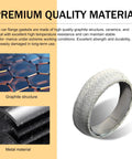 Two-pack 2.5-inch graphite exhaust manifold gasket with metal backing, donut style, 65mm ID