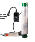 White Underwater Fishing Light 15000 Lumens With Timer And 30ft Cord Submersible LED Lure for attracting fish near docks and piers