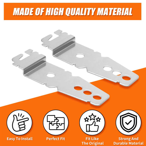 Two Pack Dishwasher Mounting Brackets With Screws For Under Counter Install Replaces 8269145 WP8269145VP with durability icons