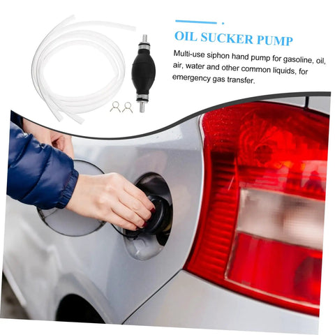 Manual Fuel Transfer Siphon Pump Portable Hand Pump For Cars Lawn Equipment And Fish Tanks Easy Siphon With No Mess Spill Prevention And Strong Suction And Large Flow Oil Transfer For Emergency Liquids, used at car fuel tank
