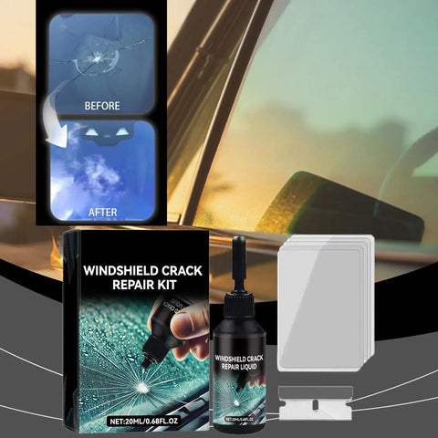DIY Windshield Chip Repair Kit Quick Fix That Prevents Spreading With Invisible Finish Car Glass Repair For Everyday Drivers