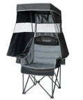 Heavy Duty Camping Chair With Canopy Shade And Umbrella Cup Holder Oversized Folding Beach Chair For Adults Portable