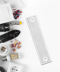 Photoelectric Sensor Reflector Rectangle for Industrial Automation Pro Grade Positioning, white plastic panel with mounting holes