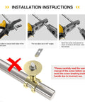 Installation instructions for 10 Pack Brushed Nickel And Gold Cabinet Handles And Drawer Knobs Set, zinc alloy, kitchen use
