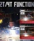 2T/4T Function of 55 Amp Non Touch Pilot Arc Plasma Cutter With Dual Voltage 110 To 220V IGBT Inverter Large Digital ETL