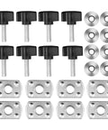 No Tools Needed Hard Top Removal Fastener Kit With Nylon Thumb Screws And Zinc Stud Nuts For Jeep Wrangler YJ TJ JK JKU 1995 2018