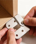 Dead Simple Install Iron Folding Table Hinge Chicken Beak Furniture Hardware For Storage And Craft Projects Rock Solid Metal Bracket shown being installed on wooden furniture.