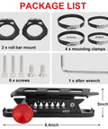 Package contents of Quick Release Fire Extinguisher Mount Bracket For Offroad Jeeps And Utvs, including mounts and tools