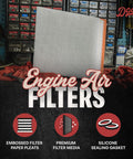 Duramax 6.6L Diesel Engine Air Filter For Chevy GMC 2500HD 3500HD 2017 2018 2019 Tough As Nails Filter That Slays Dirt Replaces A3231C