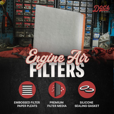 Duramax 6.6L Diesel Engine Air Filter For Chevy GMC 2500HD 3500HD 2017 2018 2019 Tough As Nails Filter That Slays Dirt Replaces A3231C