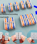 14 Pcs Mini Lever Nut Wire Connectors Set SPL 2M Multicolor Quick Terminal Blocks, modular DIY wiring connectors