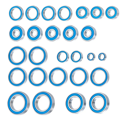 Straight Fire 27 Piece Wheel Hub Steel Sealed Bearing Kit Featuring Deep Groove Ball Bearings And Heavy Duty Rubber Seals For Smoother Cruising And Zero Friction Upgrades On 1 10 Rc Builds