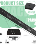 Four Pack 26 Inch Countertop Support Brackets Set With Hidden Island Mounts And Flat Wall Support product dimensions image