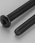 Tough As Nails M6 1.0 x 30mm Flat Head Hex Socket Cap Screws Bolts Set Of 10 304 Stainless Steel Black Zinc Plated Full Thread