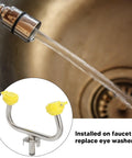 Wall Mounted Emergency Eye Wash Station With Aerated Spray First Aid Unit, stainless steel faucet installation