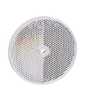 RF30 Photoelectric Sensor Reflector 3 Inch Range For Industrial Automation, round black reflector module, front view