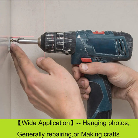 Person using a drill to install a screw, demonstrating Size 6 By Three Quarter Inch Black Flat Head Phillips Wood Screws 100 Piece Pack.